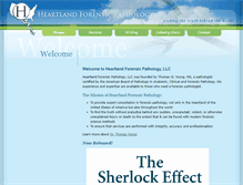 Tablet Screenshot of heartlandforensic.com